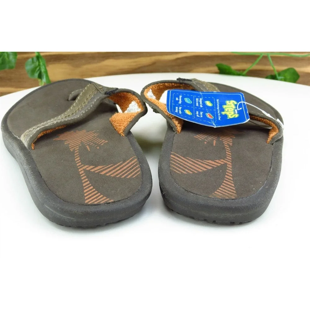Sonoma Toddler Boys 12 Medium‎ Brown Flip Flop Synthetic